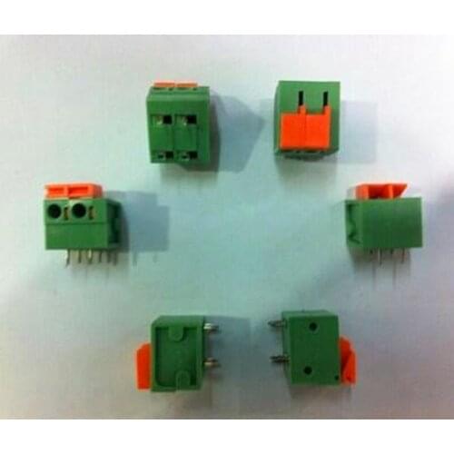Free Shipping!! 5pcs KF142V 2P spring / Screwless / PCB terminal block / vertical 5.08MM module sensor