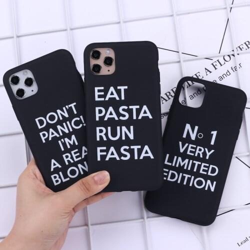 Funny Positive Quote Slogan Phone Cover For iPhone 11 12 Pro Max X XS XR Max 7 8 7Plus 8Plus 6S SE Soft Silicone Case Fundas
