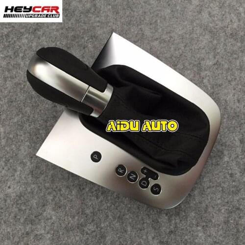 Black Stitch AT DSG Gear Shift Knob Lever Cover For VW Golf 6 MK6 Jetta MK6 GLI