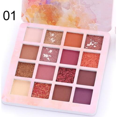 CmaaDu 16 Color Professional Eyeshadow Palette Waterproof Cosmetic Shiny Matte Eye Shadow Shimmer Makeup Palette Women Eyeshadow