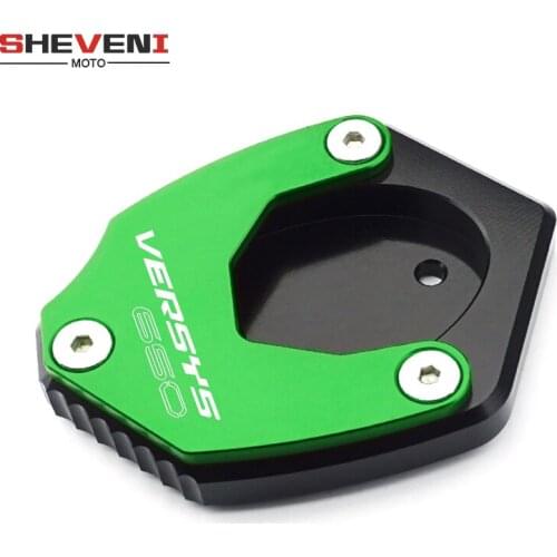 For KAWASAKI VERSYS650 VERSYS 650 2015 2016 2017 2018 2019 Motorcycle CNC Aluminum Foot Enlarger Side Stand Enlarge Kickstand