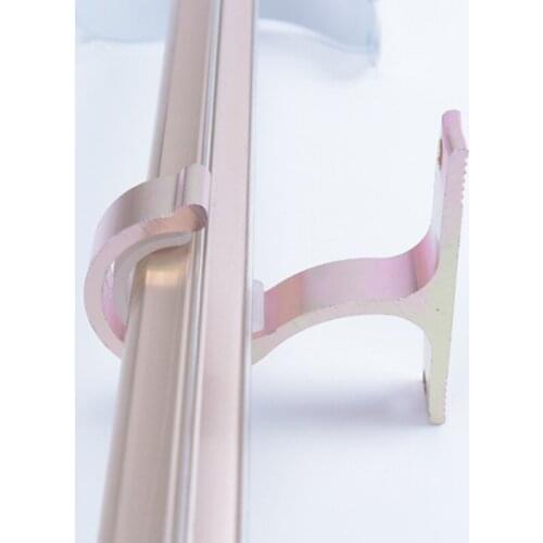 Drape Rods Curtain Fixed Holder Aluminium Alloy Rod Poles Drapery Bracket Fit Modern Window Home Decor