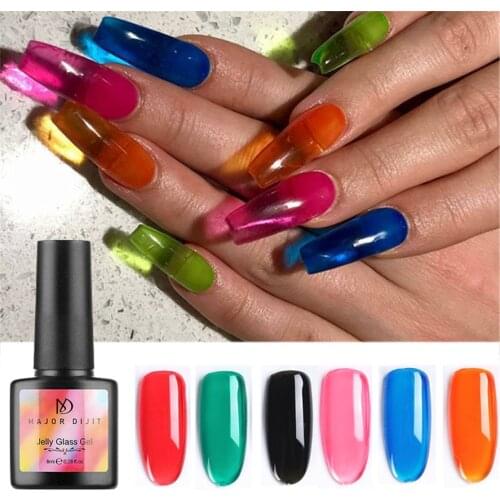 New 8 ml Gel Nails Geled Glass Candy Colour Nails Summer Translucent Colour UV Nail Gel 0425#30