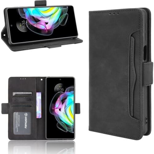 For Motorola Edge 20 Case 6.7" Multi-function card slot Leather Book Flip Design Wallet Cover For Moto Edge20 Case