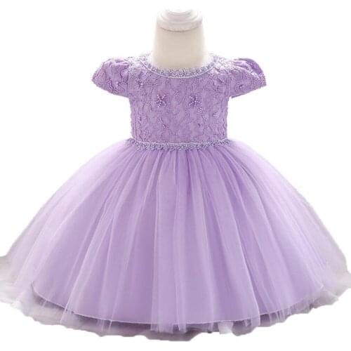 Fashion Girl Dress infants baby full moon dress Lace Flower Girls Dresses Princess Party Dress Lace Children Vestidos