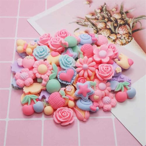 Fashion Mix 3D Resin Flower Button Craft Scrapbook Diy Flatback Lots Phonecover
