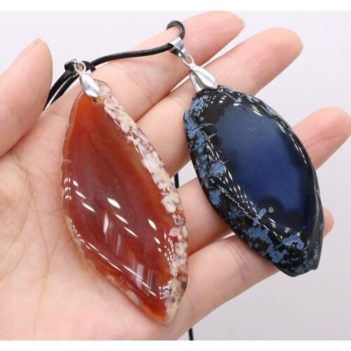 Natural Semi-precious Stone Perfume Irregular 20x35-35x55mm Lenght 40+5cm Amethyst Agate for Jewelry Making Necklaces Gift