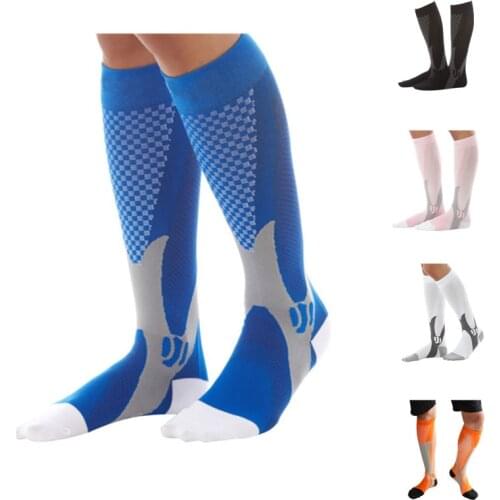 Men Women Leg Support Breathable Stretch Compression Socks Below Knee Socks Fit Shin Splints Flight Travel Sport