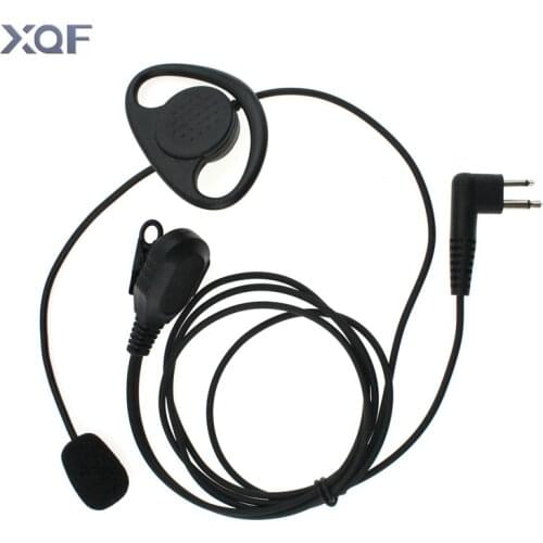 Walkie Talkie Headset Iron Clip D Type Mic Stick Tactical Headphone For Motorola GP88 CT150 P040 PRO1150 XTN500 Two Way Radio