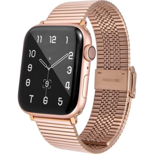 Strip Shape Steel Strap for iWatch Series SE/6/5/4/3/2 Men/Women Classic Fashion Bracelet for Apple Watch Band 40MM 44MM 42/38MM