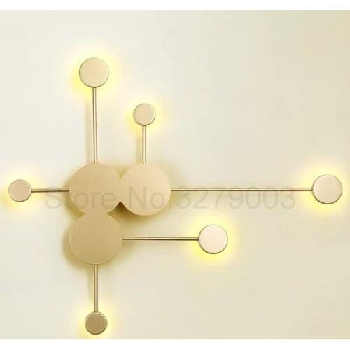 Nordic Artistic Light Corridor Aisle Bedside Iron Wall lamp,Fashion Decorate Living room Bedroom Wall Lights