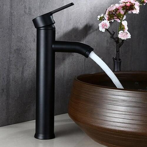 Faucet Stainless Steel Black Hot And Cold Faucet Washbasin Faucet Washbasin Faucet Classic Home Vintage Cool Kitchen Elegant