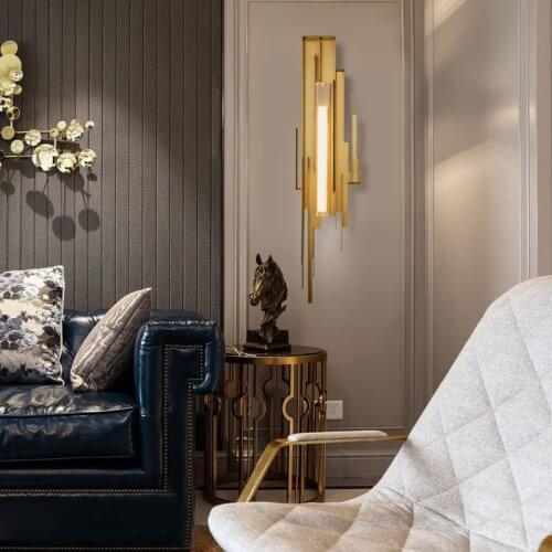 Contemporary Metal Living Room Wall Lamps Sconce for Bar dining room Club Wall Lights home Wall Fixtures Hotel Villa wall light