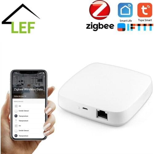 Tuya ZigBee Smart Gateway Hub Smart Home Bridge Smart Life APP Wireless Remote Controller Works with Alexa Google Home