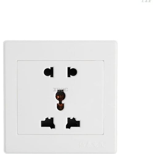 Universal 5 Hole Electric AC Power Outlet Panel Plate Wall Charger Dock Socket On Sale M07 dropship