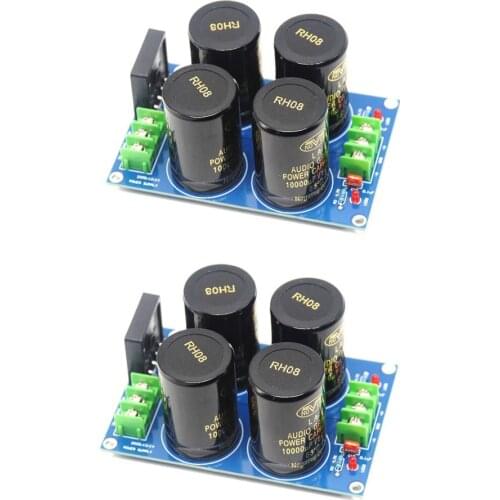 2pcs NOVER 10000UF/50V*4 35A Audio Power Supply Amplifier Board Diode Rectifier