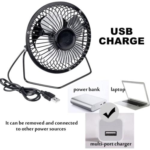 2.5W 5V Solar Powered Panel Fan 4 Inch USB Cooling Fan Power Bank Fan For Home Office Outdoor Traveling Cooling Ventilation Fan