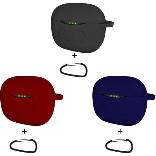 Wireless Earphone Protective Cover Silicone Protection Case Sturdy Protective Case For JBL Tune T120TWS With Metal Carabiner