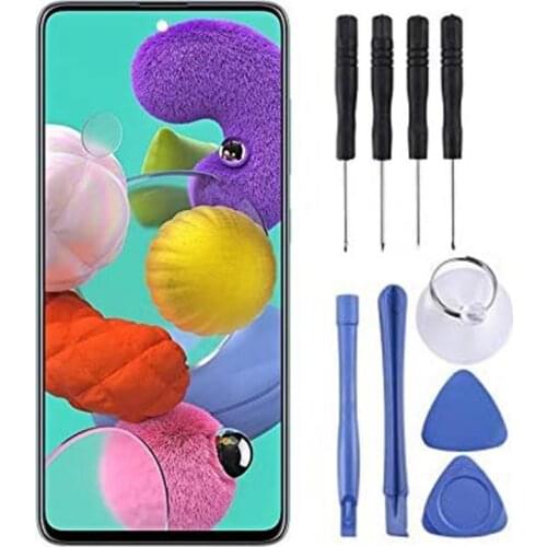 LCD Display Digitizer Assembly Parts Replacement Tool Kit for Samsung Galaxy A51