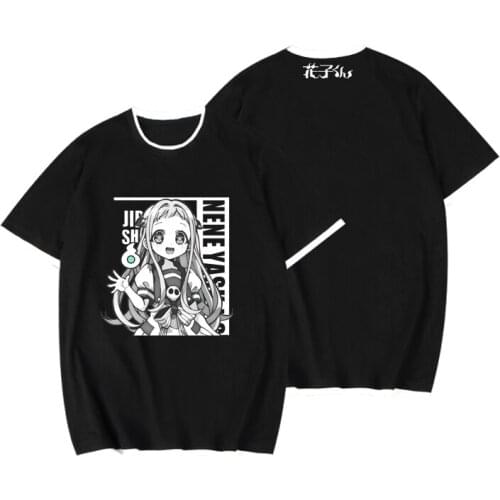 Anime Toilet-Bound Hanako kun t-shirt black white t shirt plus size tops tees summer tops mens tshirt boys clothes