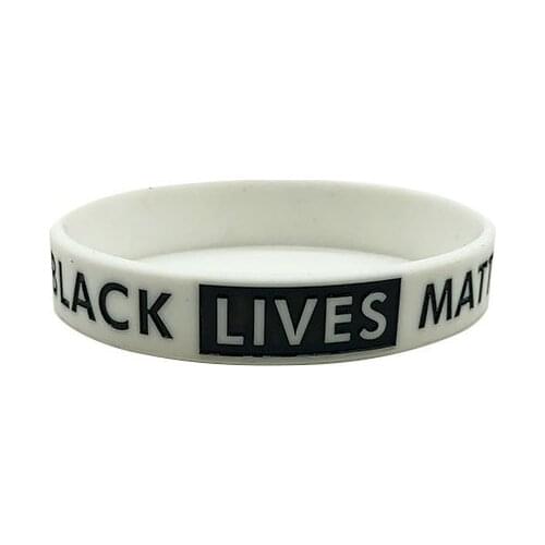 Anti-racism Black Lives Matter peace parade silicone bracelet in various colors and styles