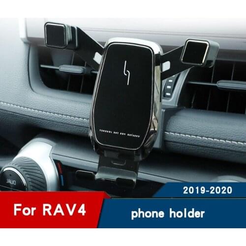 Car Phone Holder for Toyota RAV4 2019 2020 Air Vent Mobile Phone Stand Navigation Bracket Interior Modification Accessories