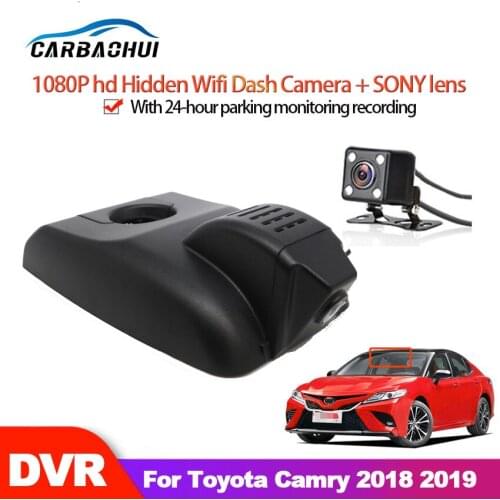 Car DVR Wifi Video Recorder Dash Cam Camera For Toyota Camry 2018 2019 high quality Night vision full hd 1080P CCD