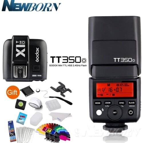 Godox TT350O+X1T-O Transmitter Trigger TTL HSS1/8000S GN36 Camera Flash Speedlite for Olympus Panasonic DMC-GX85 DMC-G7 DMC-GF1