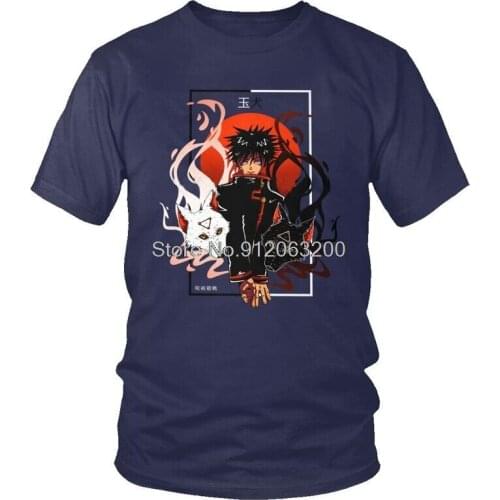 Tvoe Jujutsu Kaisen Divine Dogs T Shirts Men Short Sleeve Cotton T-shirt Anime Manga Tee Tops Graphic Tshirts Gift