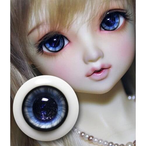 Glass Doll Eyes Small Iris 14mm/16mm/Safety Eyes/Toy Eyes/Craft Eyes/Bjd Eyes/Blue Doll Eyes Blinking/Glitter Eyes