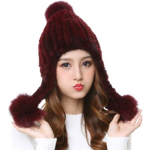 GRACEFULLEAVES Women's Hats With Pompoms