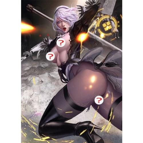 Print Canvas Anime Mechanical Age Neil Sexy Girl Art Poster 40x60 50x70 60x90 Custom Living Room Bedroom Home Decor Painting