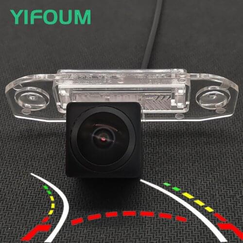 AHD Fisheye Starlight Dynamic Trajectory Car Rear View Camera For Volvo C30 C70 XC60 XC70 XC90 S40 S60 S80 V40 V50 V60 V70 S80L