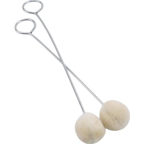 10pcs Leather Craft Wool Leather Dye Leather And Finish Applicator Kit Tool DIY Wool Ball Alcohol Dye Hair Ball Brush