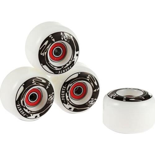 PUENTE 4Pcs Skateboard Wheels Durable PU Skate Wheels Longboard Cruiser Wheels for Ollie Punk and Jumping