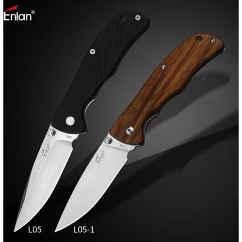 Enlan L05 8CR13Mov Blade G10 or Wood Handle Outdoor Collection Camping Hunting Survival EDC bushcraft Diving Knives multitools