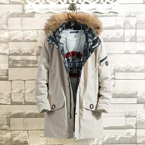 Men Winter Parka Long Section 3 colors 2020 New Warm Thicken Jacket Outwear Windproof Coat Hooded Fur collar cotton clothes 8XL