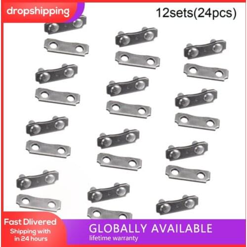 12 Sets Chainsaw Chain Repair Links 3/8LP Pitch - .043 .050 Gauge Tools Kit Chainsaw Parts And Replacement Accessories