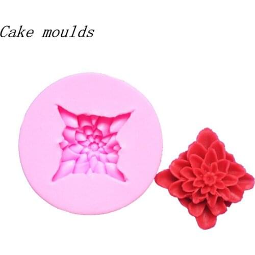 Wholesale Silicone mold K237 Mini flower shape Cyaly mold Fondant cake mold DIY tools