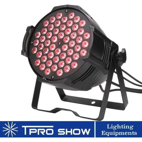 54x3W LED Par RGB 3in1 Stage Lighting Dmx Sound Control Color Change Strobe DJ Lights Par 64 Can For Wedding DJ Event Party Show