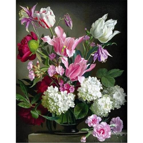 Full Square/Round Diamond painting Cross stitch diamond embroidery Beautiful Lily diamond mosaic crafts diamond flower paint art