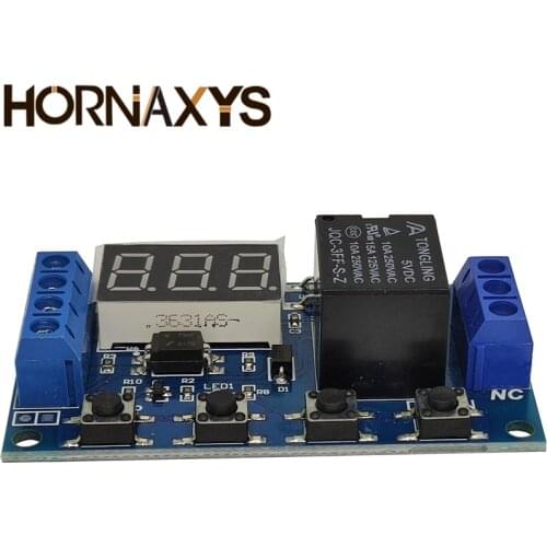 DC 6-30V Support Micro USB 5V LED Display Automation Cycle Delay Timer Control Off Switch Delay Time Relay 6V 9V 12V 24V