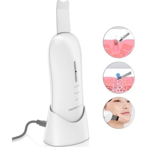 TOUCHBeauty Ultrasonic facial Skin Scrubber, Blackhead Remover, Exfoliation Facial Lifting, Skin Rejuvenation Anti-Age Device