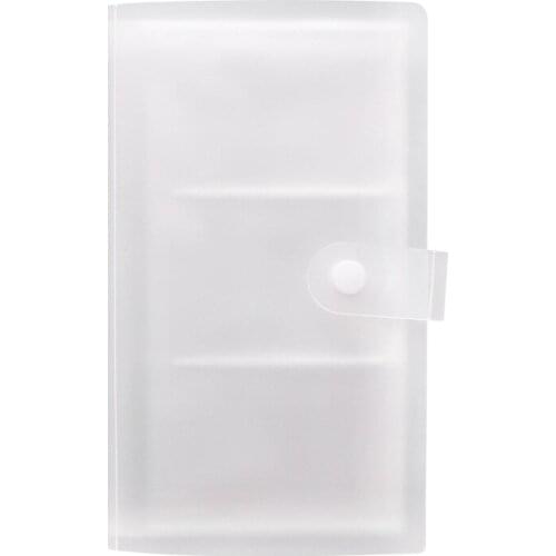 1pc 240 Slots ID Holders PP Transparent Credit Card Book Large Capacity Business Card Clip Ticket Collection Book Card Stock