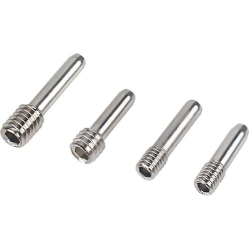 10Pcs/set Silver Stainless Steel Headless M3 M4 Hexagon Screws for 1/10 RC Crawler Car Parts