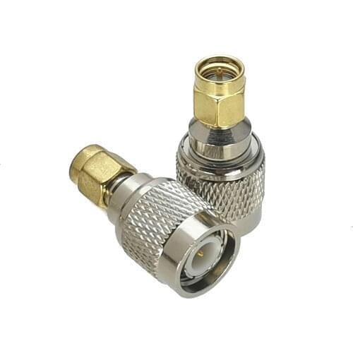 10Pcs Adapter TNC Male plug to SMA Male plug RF Coaxial Connector High Quanlity Straight