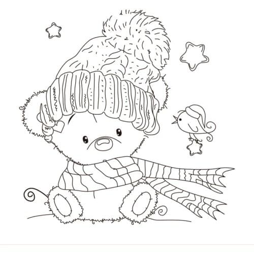 10x10 Cute little girl New Transparent Clear Rubber Stamp Sheet Cling Scrapbooking Photo Album PaperCard DIY Craft