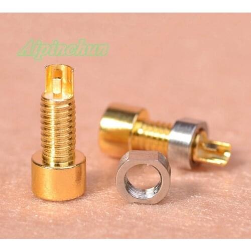2pcs DIY MMCX Headphone Female Jack Connector Socket Mount Solder Pins Gold-Plated