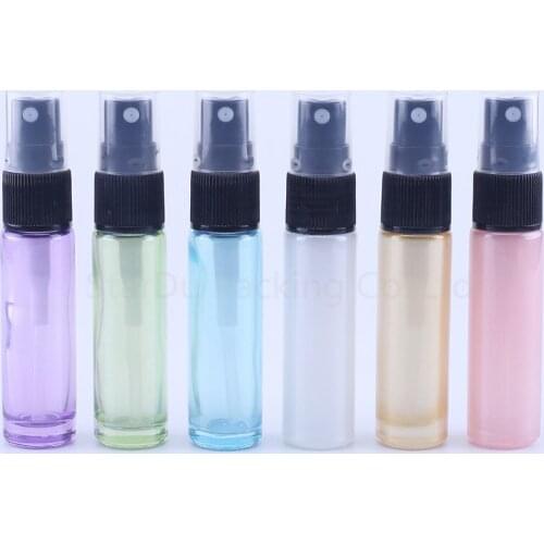6pcs 10ml Empty Glass Spray Bottle for Perfume 10cc Container Refillable Cosmetic Atomizer bottles