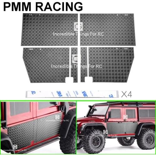 Car Door skid plate decoration For 1/10 RC Crawler Car TRAXXAS TRX-4 Defender Car shell modification kit